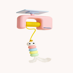 Her Yere Yapışabilen İnteraktif Kedi Oyuncağı – Zıplayan Renkli Figürü ile Oyun ve Egzersiz