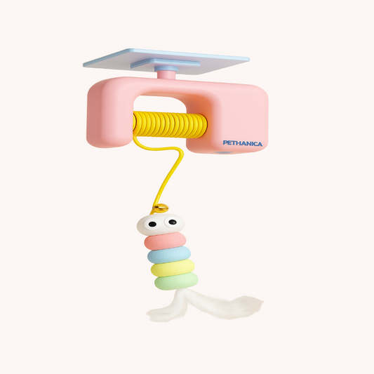 Her Yere Yapışabilen İnteraktif Kedi Oyuncağı – Zıplayan Renkli Figürü ile Oyun ve Egzersiz