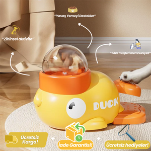 Pethanica Duck Feeder – Kedi & Köpek İçin Interaktif Mama ve Ödül Oyuncağı